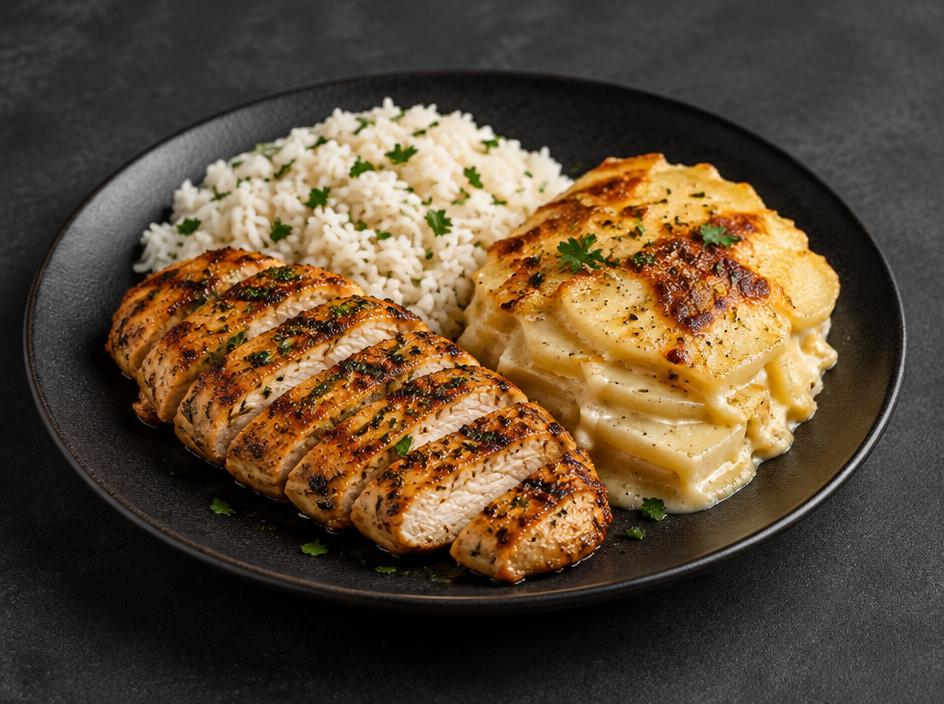 Grillkylling med flødekartofler